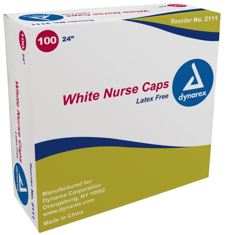 Dynarex 2111 Nurse Cap, 24", White, 5/100/cs