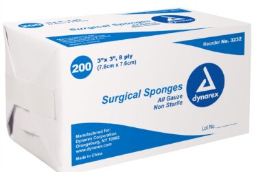 Dynarex 3232 Surgical Gauze Sponge, 3" x 3" 8 Ply, 20/200/cs