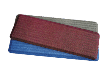 Dynarex 7073 FLATMat w/ Beveled Edge, Woven Pattern, 24" x 70" x 3/4", Blue, 1pc/ea
