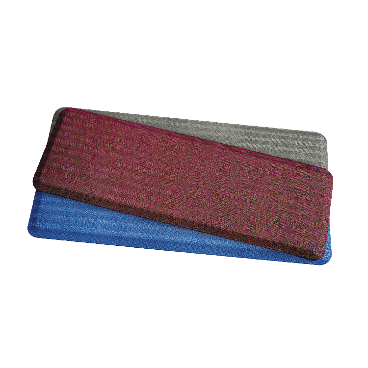 Dynarex 7073 FLATMat w/ Beveled Edge, Woven Pattern, 24" x 70" x 3/4", Blue, 1pc/ea