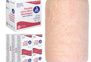 Dynarex 3455 Unna Boot Bandages w/ Calamine, 3" x 10 yd, 12/cs
