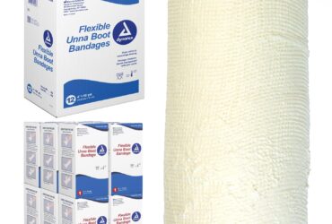 Dynarex 3454 Unna Boot Bandages, 4" x 10 yd, 12/cs