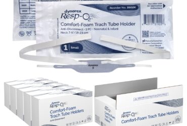 Dynarex 35024 Comfort-Foam Trach Tube Holder - Anti Disconnect, 1 Piece, Small, Neonatal - Infant, 5/12/cs