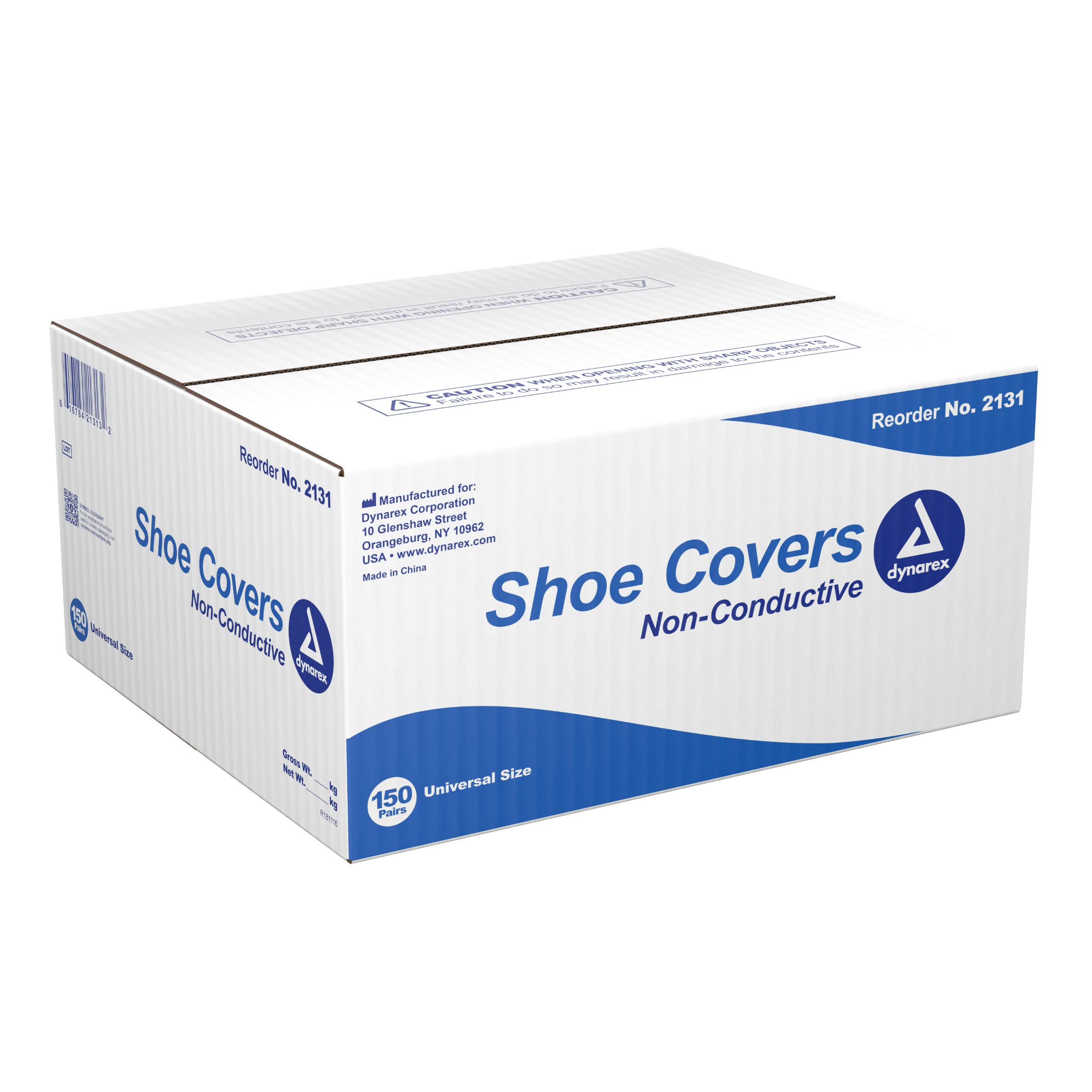 Version 1.0.0 Dynarex 2134 Shoe Cover - Non-Conductive & Non-Skid, X-Large, 150 pr/cs