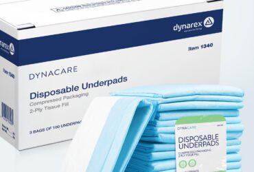 Dynarex 1340 Disposable Underpads - Tissue Fill (2 ply), 17" x 24", 3/100/cs