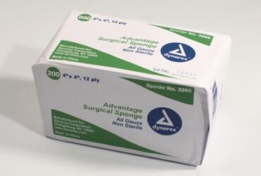 Dynarex 3265 Advantage Surgical Sponges, 4" x 4" 12 Ply, 10/200/cs