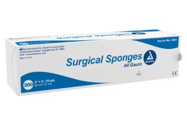Dynarex 3223 Surgical Gauze Sponge, 2" x 2" 12 Ply, 40/200/cs