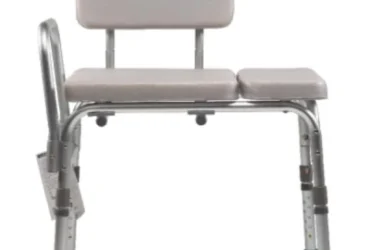 Dynarex 10329-4 Padded Tub Transfer Bench, Gray, 1pc/bx,4bx/cs