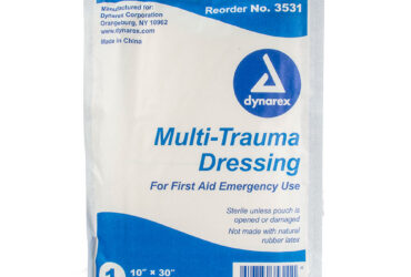 Dynarex 3531 Multi-Trauma Dressing - Sterile, 10" x 30", 50/cs