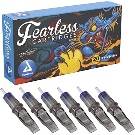 DYN9400-1.jpg Dynarex 9400 Fearless Tattoo Cartridges - Curved Magnum, 1225M1C, 5/20/cs