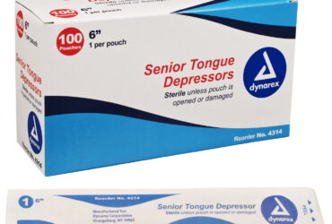 Dynarex 4314 Tongue Depressors Wood - Sterile, 6", Senior, 10/100/cs