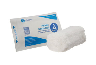Dynarex 3161 Krinkle Gauze Roll - Sterile, 4.5" x 4.1 yd, 100/cs