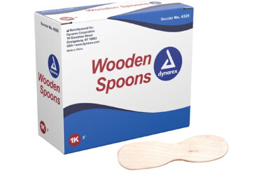 Dynarex 4325 Wooden Spoons, 3", 10/1000/cs