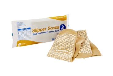 Dynarex 2183 Slipper Socks, X-Large, Beige, 48/cs