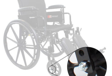 Dynarex RPWC13-K23 DynaRide S2 S3 Wheelchair Caster Axle and Nut, Silver, 1