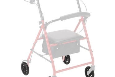 Dynarex RPRL-05C08 10208 Duo Rollator Rear Caster includes bolts/washers, Black, 1 EA