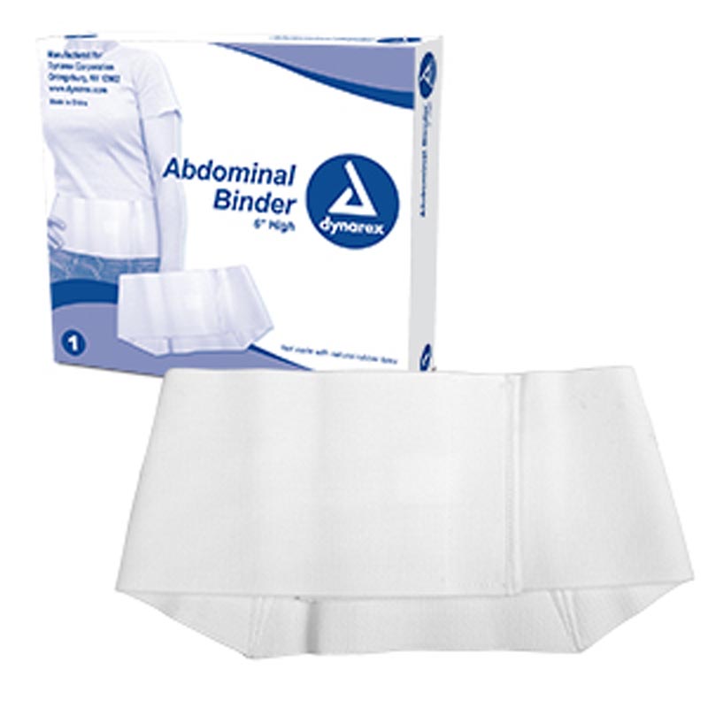 abdominal_binders.jpg Dynarex 4370 Abdominal Binder 6", Small, Fits 24" x 30" Waist, 10/1/cs