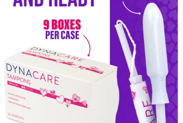 Dynarex 1357S Super Tampons Plastic Applicator, 9-12gr absorbency, 9/25/cs