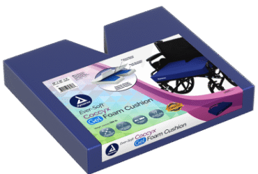 Dynarex 10635-4 Ever-Soft Coccyx Gel-Foam Cushion, 18" x 16" x 3", 1pc/bx,4bx/cs