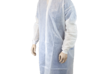 Dynarex 1986 Lab Coat w/out Pockets, XX-Large, White, 3/10/cs