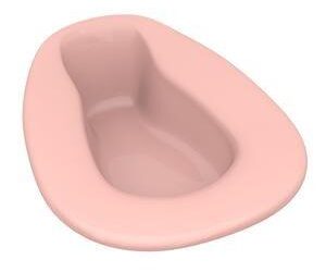 Dynarex 4231 Bed Pan - Stackable, Mauve, 50/cs