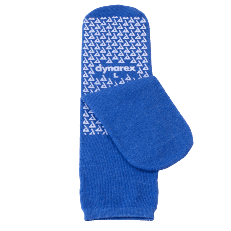 Dynarex 2182 Slipper Socks, Large, Dark Blue, 48/cs