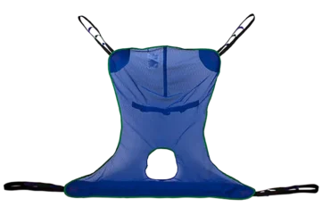 Dynarex 10742MD Full Body Sling w/ Commode Opening - Mesh, Medium, Blue, 1/bx