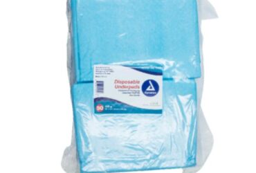 Dynarex 1347 Disposable Underpads w/ Polymer, 30" x 30" (105 g), 2/50/cs