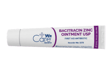 Dynarex 1172 Bacitracin Zinc Ointment, 0.5 oz. Tube, 72/cs