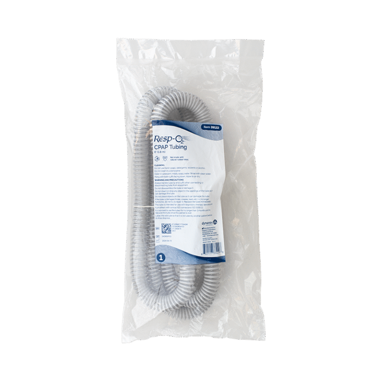 Dynarex 39122 Standard 6' CPAP Tubing, 22mm Connectors, 50/cs