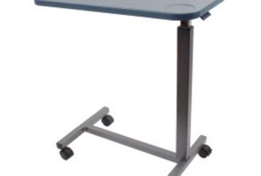 Dynarex 10457GR Plastic Overbed Table, Grey, 1pc/cs