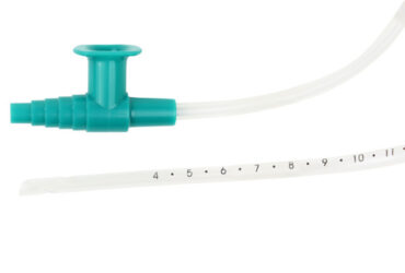 Dynarex 32004 Single Suction Catheter - Graduated w/ Control Valve, 14 Fr, Adult, 50/cs