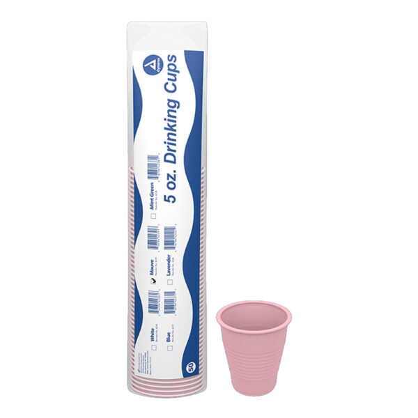 Dynarex 4239 Drinking Cups, 5 oz., Mauve, 20/50/cs