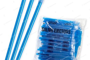 Dynarex 2219 Saliva Ejectors, Blue Tip / Clear Body, 10/100/cs