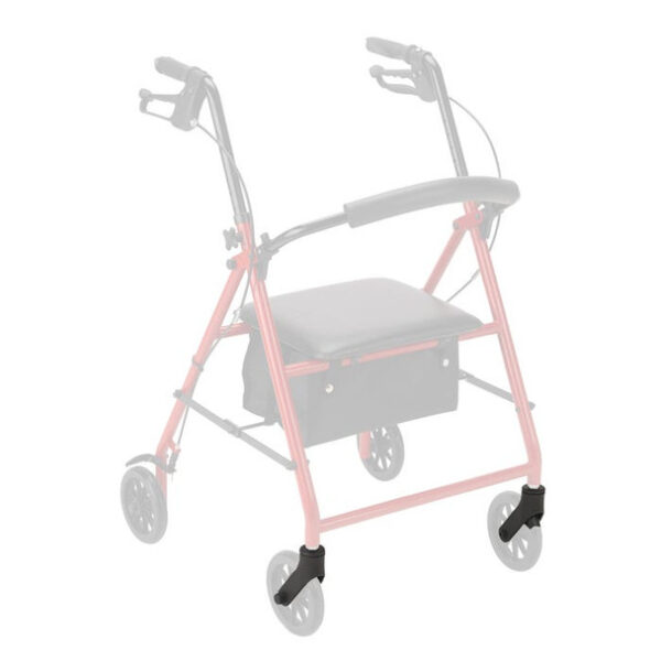 Dynarex RPRL-06CF Rollator Front Caster Fork, Black, 1