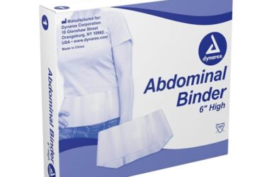 Dynarex 4373 Abdominal Binder 6", X-Large, Fits 42" x 48" Waist, 10/1/cs
