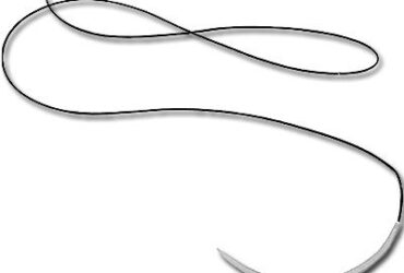 Dynarex 9142 Braided Black Silk Sutures - Non Absorbable, Black, 4-0, C6 Needle, 18", 12/bx