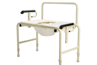 Dynarex RPBC-05B28 10378 Bariatric HD Drop Arm Commode Backrest-28", 1 Ea., White