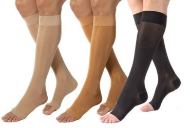 JOBST ULTRASHEER KNEE 15-20 OPEN TOE NATURAL SM