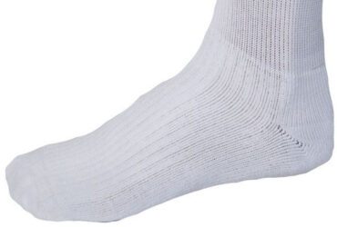 JOBST SPORT SOCK KNEE CLOSED TOE 20-30 WHITE/GREY LG