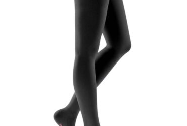 SOFT FIT 20-30 THIGH CLOSED TOE LACE BLACK Q