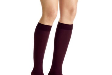 JOBST OPAQUE 15-20 KNEE SOFTFIT CLOSED TOE CRANBERRY XL