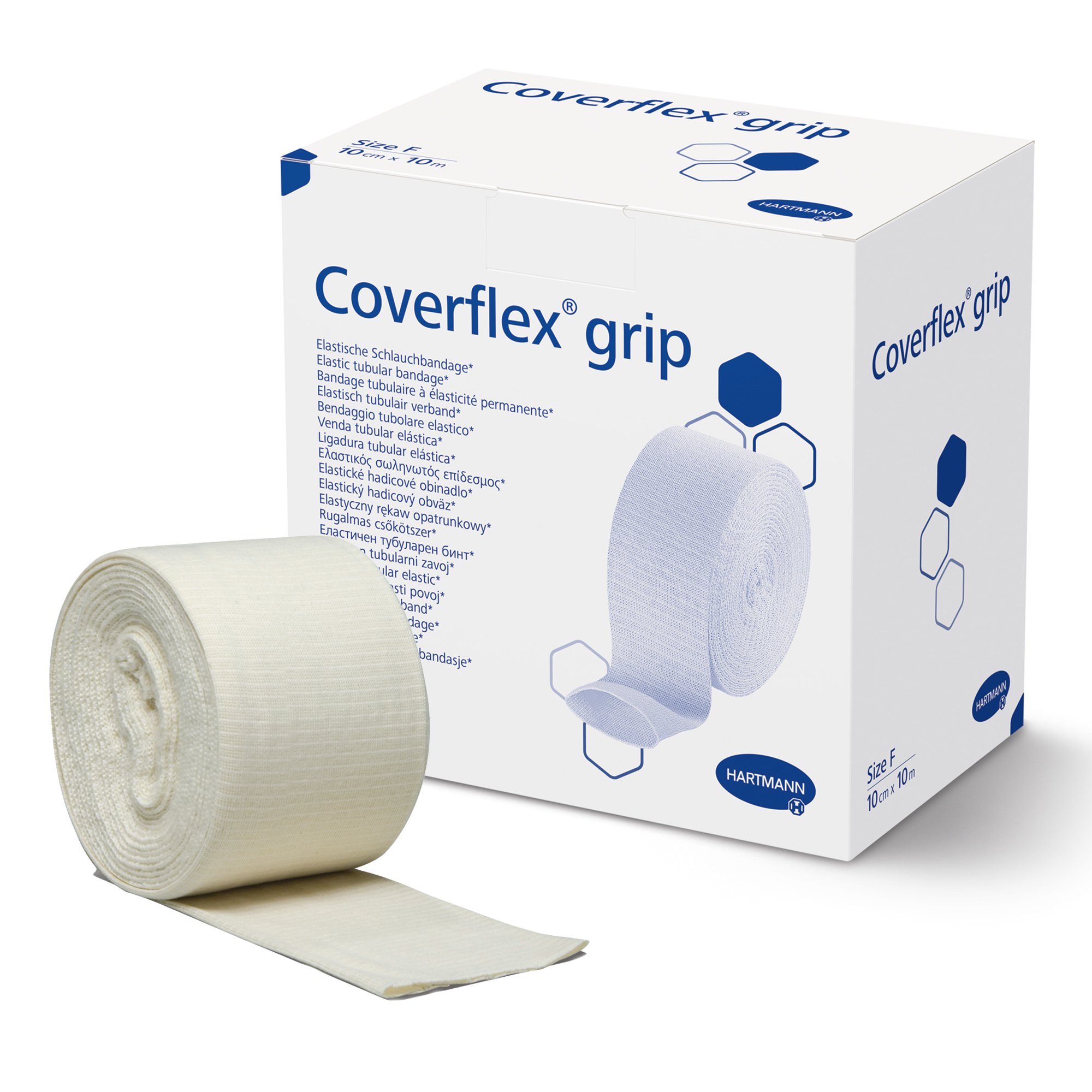 1234702_ppkgright-1.jpg HARTMANN Coverflex® grip Elastic Tubular Bandage, 4.7" x 11 yds, Size G, 1/bx - Image 1