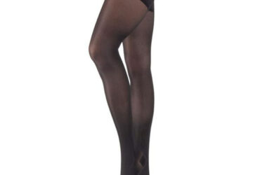 JOBST OPAQUE THIGH 15-20 OPEN TOE DOT CLASSIC BLACK SM