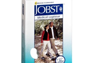 JOBST ACTIVEWEAR KNEE 15-20 CLOSED TOE COOL WHITE MD