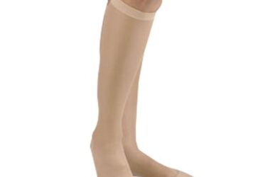 ACTIVA SHEER THERAPY KNEE 15-20 CLOSED TOE WHITE C