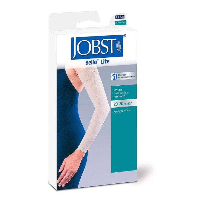 JOBST BELLA LITE ARMSLEEVE 15-20 W/SIL BEIGE SM LNG