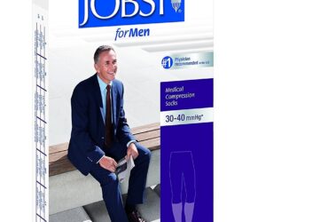 JOBST FOR MEN CASUAL KNEE 30-40 CLOSED TOE KHAKI LG