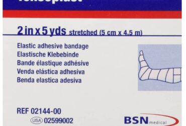 TENSOPLAST BANDAGE ELASTIC ADHESIVE WHT 2INX5YD