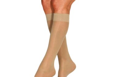 JOBST ULTRASHEER KNEE 8-15 CLOSED TOE SUN BRONZE LG